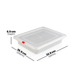 Olmecs PP 1/2 Half Size Food Pan-2 With Air Tight Lid 32x26x7 Cms